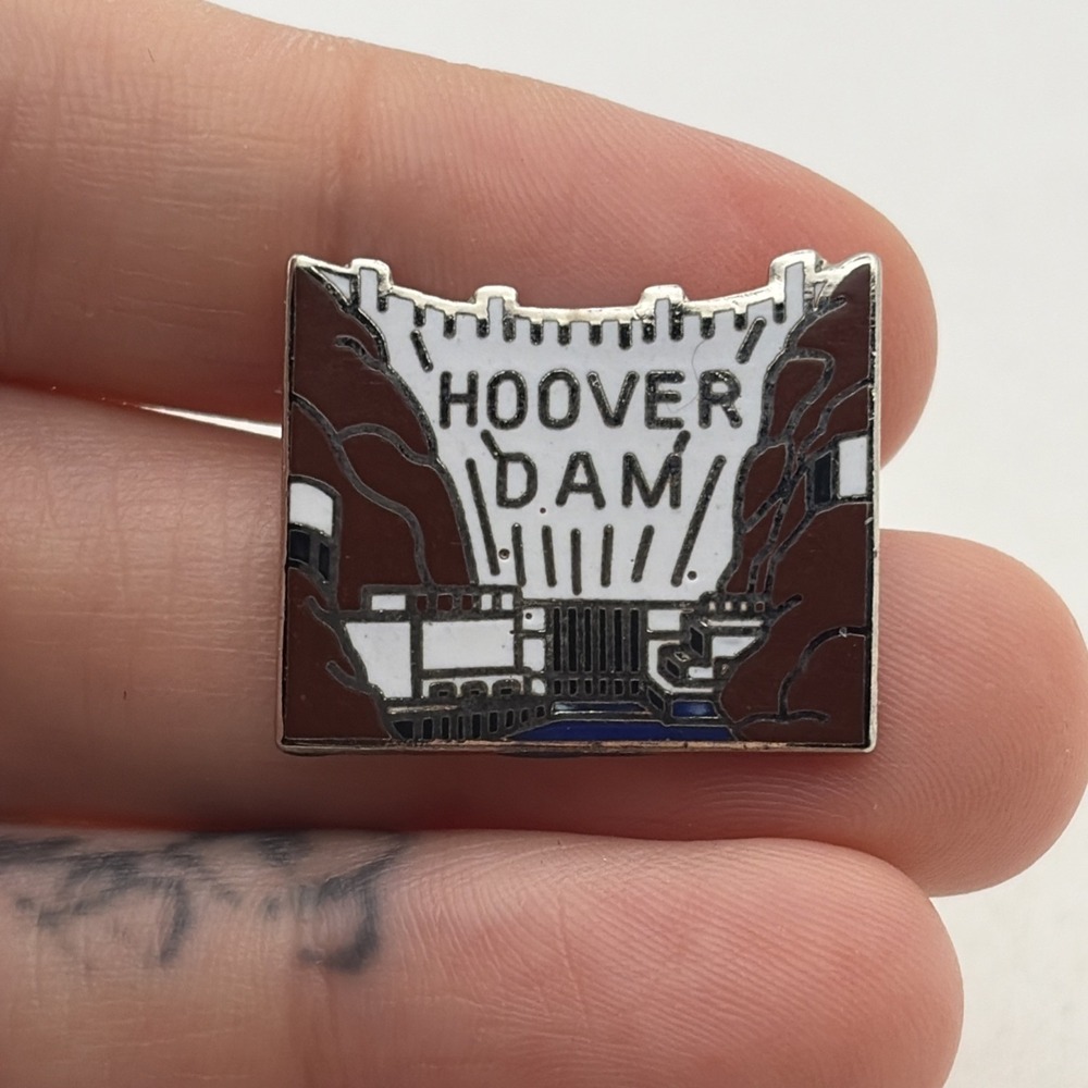 Vintage Mafco Hoover Dam Nevada Arizona Lapel Hat Pin